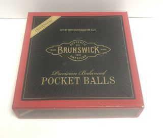 Vintage Brunswick Centennial Billiards Pool Ball Set Precision Balanced