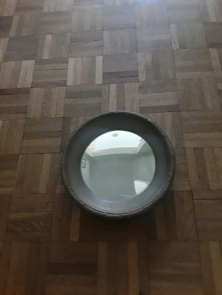 Antique Round Gilt Framed Convex Wall Mirror - Small