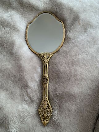 Vintage / Antique Vanity Hand Held Mirror
