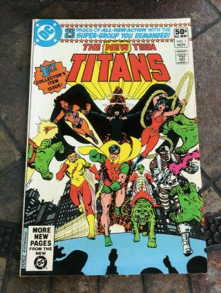 1980 The Teen Titans 1 Dc Comic Book Robin Starfire Raven Beast Boy Wonder