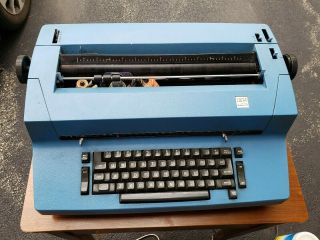Rare Ibm Selectric Ii Vintage Correcting Electric Typewriter Blue Model