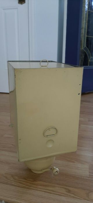 Vintage Hoosier Cabinet Flour Bin Sifter Yellow Complete 3