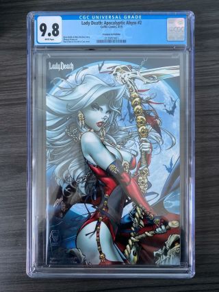 Lady Death Apocalyptic Abyss 2 Cgc 9.  8 Premium Foil Edition