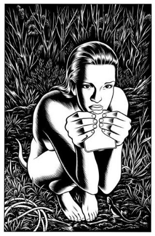 Charles Burns Signed Very Rare Double Sided Exhibition Poster