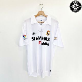 2002/03 Ronaldo 11 Signed Real Madrid Vintage Adidas Home Football Shirt (m) R9