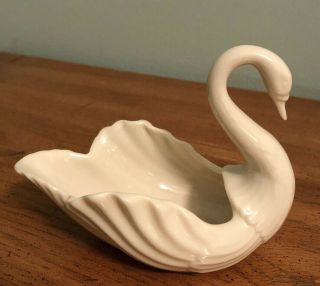Mini Lenox Ivory White Fine Porcelain Swan