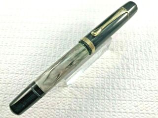 Vintage Restored Rare Grey Marbled Pelikan 100n Fountain Pen - Fine Cn Nib
