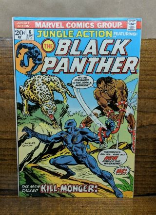 Jungle Action 6 (marvel Sep 1973) Black Panther 1st Killmonger Mcgregor Buckler