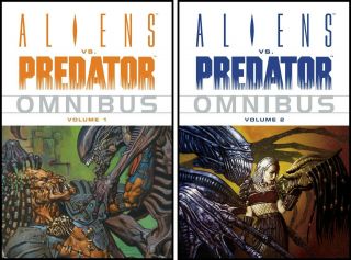 Avp: Aliens Vs.  Predator Omnibus Vol.  1 & 2 Tpb Set - Dark Horse - Oop - Versus