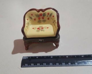 Unique Vintage Sofa Couch Chair Hinged Trinket Box