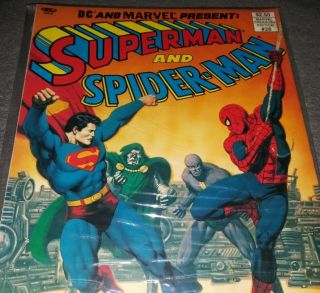 Superman And Spider - Man 1981 Marvel Treasury Edition 28 Vg