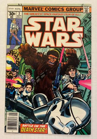 Star Wars 3 (marvel 1977) Nm 9.  2 Bronze Age Star Wars Comics