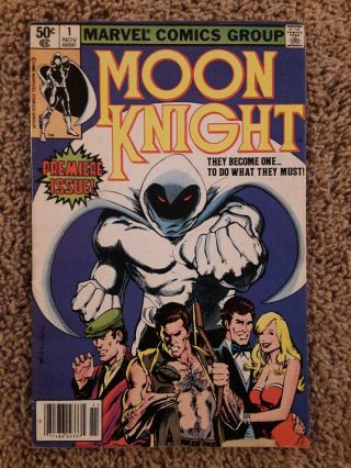 Moon Knight 1 Newsstand Edition (marvel 1980) Origin - First Bushman & Konshu