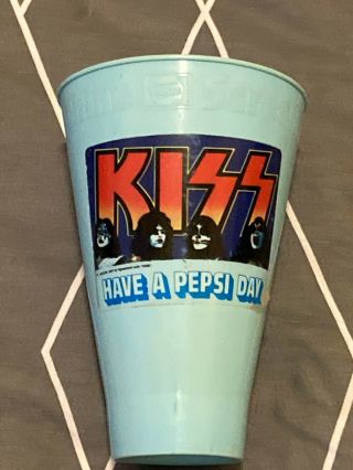 Vintage - Kiss - 1977/78 - Pepsi Scream Machine Cup - Blue