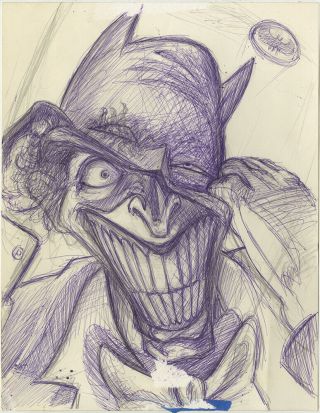 Joker Batman - Drawing - Art By Keith Garletts - Version B