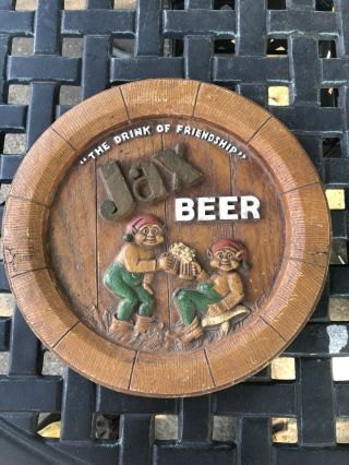Vintage Jax Beer Chalk Ware Sign The Drink Of Friendship Only One On Ebay Gnomes