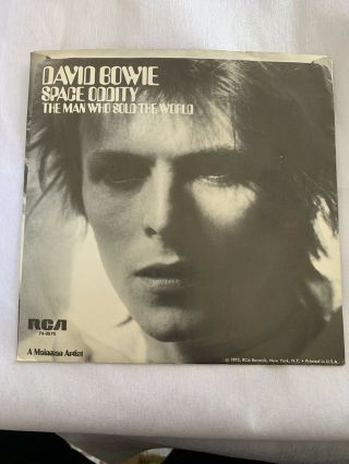 1973 David Bowie Space Oddity / Man Who The World 7 " 45,  Ps Nm Rca74 - 0876