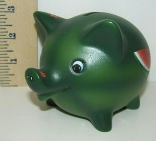 Vintage Goebel Germany Porcelain Watermelon Pig Piggy Bank Money Bank 3.  25 " X4.  5 "