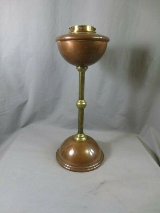 Brass & Copper Oil Lamp Hinks Was Benson Arts And Crafts
