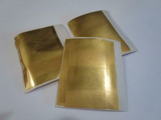Vintage 20k Gold Leaf Foil Gilding Hallmark 15 Strip Signature Paper Sheets