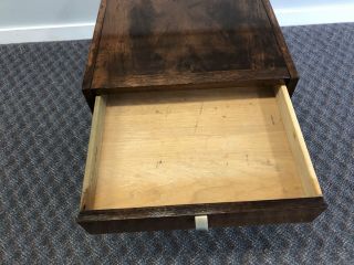 Vintage Wood Side Table mid century modern end night stand merton gershun 60s 3
