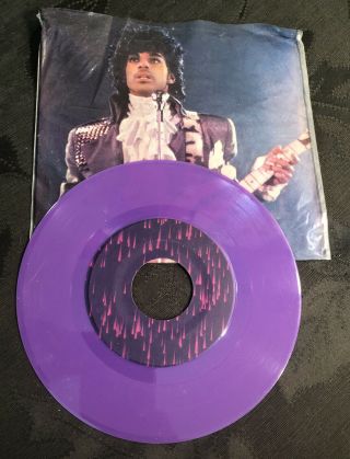 Vintage 1984 Prince And The Revolution Purple Rain & God 45 Rpm 7” Record