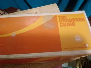Vintage Brown Saltman Co " The Kangaroo Chair " Still W/ Instructions
