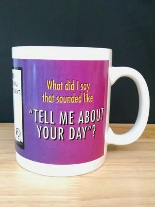 Dilbert Coffee Mug Cup What Did I Say That Sounded Like Tell Me About Your Day
