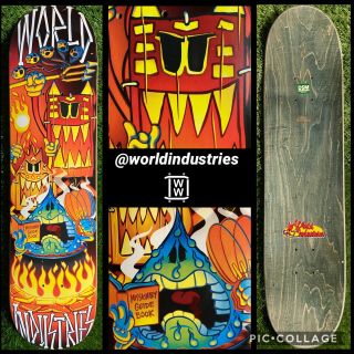 World Industries Skateboard Deck Flameboy Wet Willy