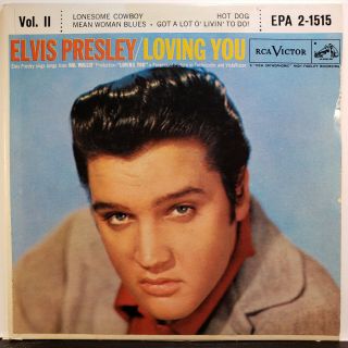 Elvis Presley " Loving You Vol.  Ii " Ep/rca Victor/epa 2 - 1515/vg,  & Vg,  Pic Slv