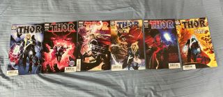 Thor 1,  2,  3,  4,  5,  6 (2020) Donny Cates Higher Grade First Print Cover A Nm