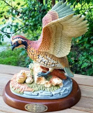 Vintage Collectible Large Bobwhite Quail Limited Edition Bird Figurine