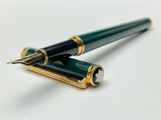 Vintage Montblanc Noblesse Oblige No.  15160 Fountain Pen In Green Color