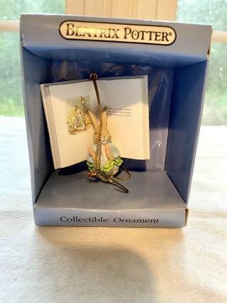 Schmid Beatrix Potter Tale Of Peter Rabbit Book Ornament 1990 F.  Warne & Co