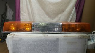 Vintage Federal Signal Twinsonic 12 X Rotating Police/fire Lightbar