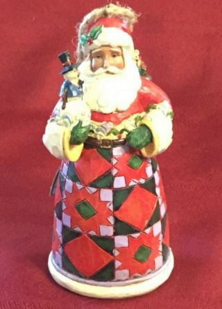 Heartwood Creek Jim Shore Santa With Toy Bag & Snowman Ornament 2012 No Box