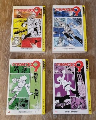 Cyborg 009 The Manga Volumes 1 2 3 4 Tokyopop Vintage Shotaro Ishinomori