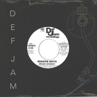 Beastie Boys Brass Monkey 7 " Us [38 - 07020] Double Sided Promo Only.  Vinyl M -