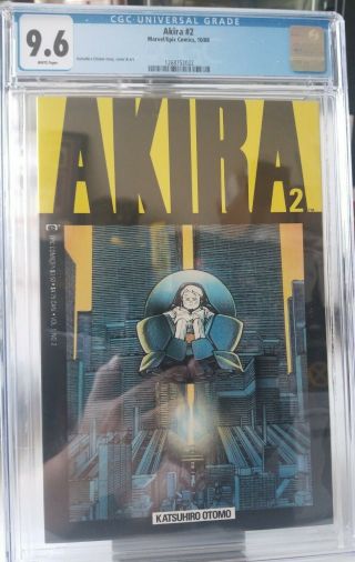 Primo: Akira 2 Newsstand Nm,  9.  6 Cgc Otomo 1988 Epic Marvel Comics Manga Movie