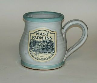 Mast Farm Inn Valle Crucis North Carolina Hand Thrown Deneen Pottery Coffee Mug