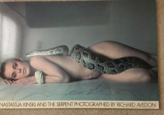 Vintage 1981 Poster 24x36 The Serpent Nastassja Kinski Signed By Richard Avedon