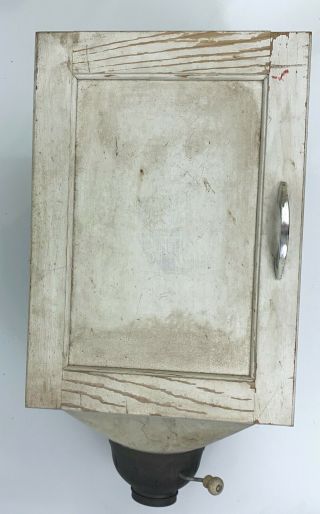 Vintage Indiana Hoosier Cabinet Flour Bin Sifter - Wood Door -.