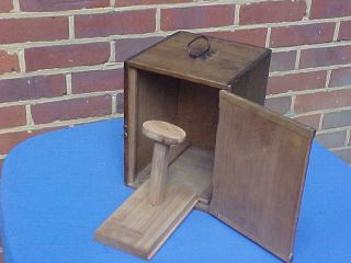 Edwardian Antique Rustic Pine Barristers Magistrates Wig Box