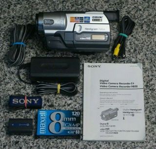 Vtg Sony Handycam Ccd - Trv608 Video Hi8 Camcorder 20x W/