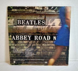Vintage Beatles Abbey Road Vinyl Record 12 " Album Red Label Capitol Records
