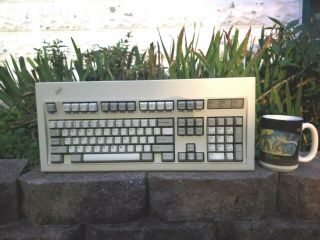 Vintage Ibm Model M Keyboard 1987 Bolt - Modded Restored W/ Sdl To Usb And Ibm Mug