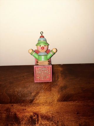 Hallmark 1977 Yesteryears Jack In The Box Christmas Ornament
