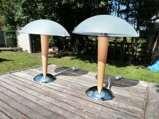 Lovely Rare Vintage Ikea Kvintol Space Age Table Lamps.