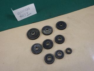 Set Of 10 Vintage Craftsman/atlas Bench Lathe Gears 16 To 64 Tooth 6 " 101 618 M6