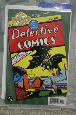 Millennium Edition Detective Comics 27 Dc 2000 1st Appearance Batman Reprint Nm